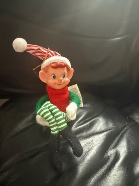 Holiday Elf Plush Doll - Red, Green & White